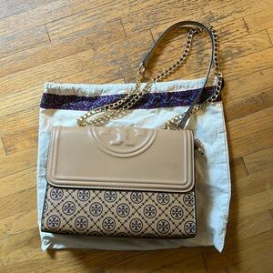 Large Tory Burch bag.